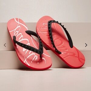 Christian Louboutin flip-flops